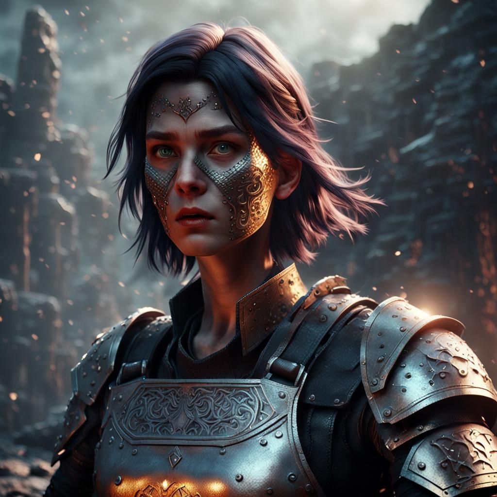 Reanimated Warrior in Chainmail, 3D Rendered