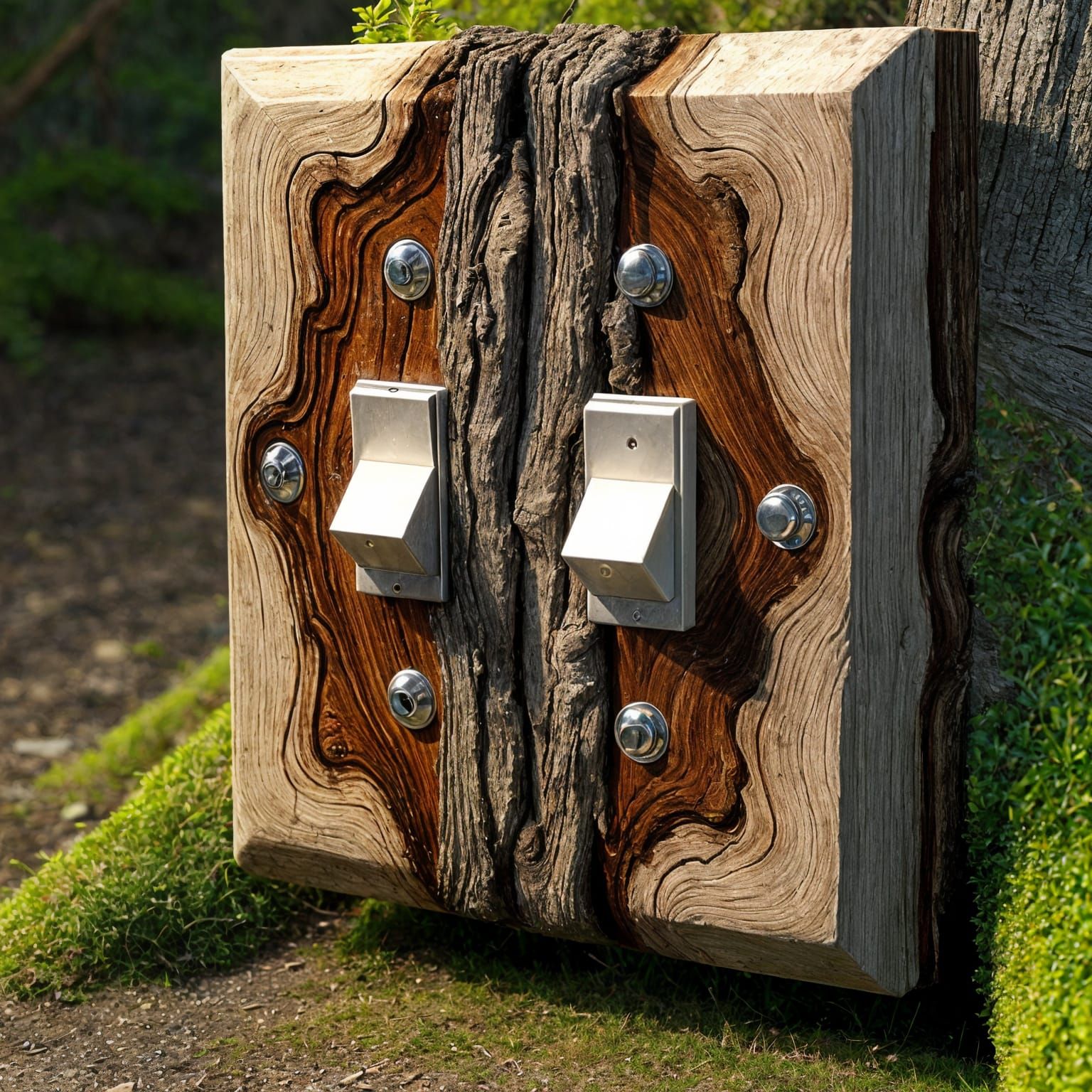 Organic Light Switch Blooms from Ancient Tree