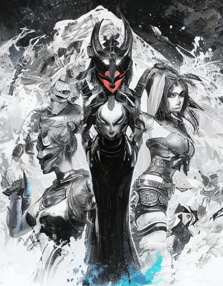 Elegant Mortal Kombat Heroines Unite in Vivid Digital Art