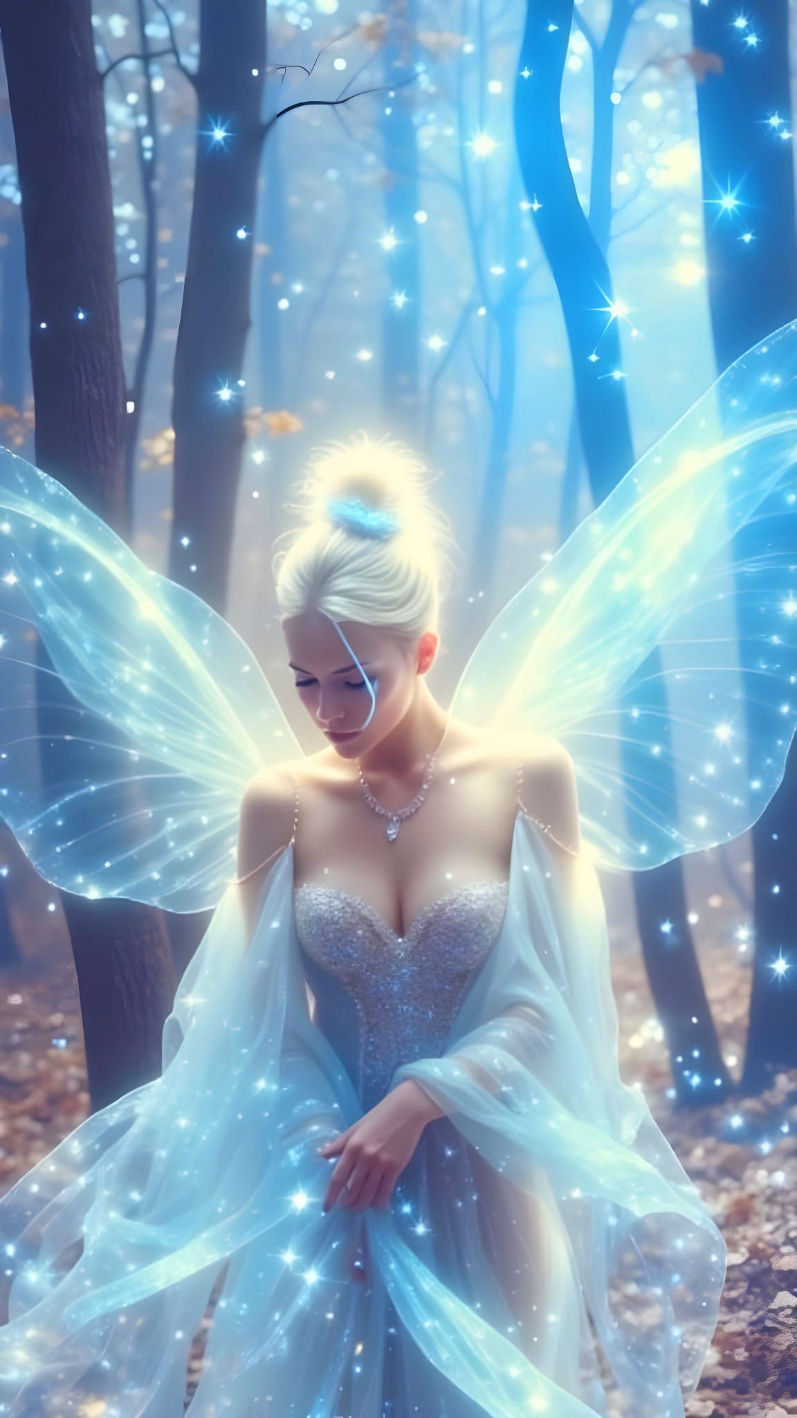 Mystical Fairy in Ethereal Forest