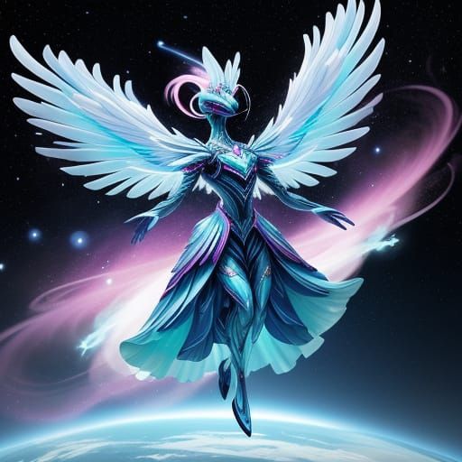 Cosmic Flamingo Dancing with Gravity-Blooms