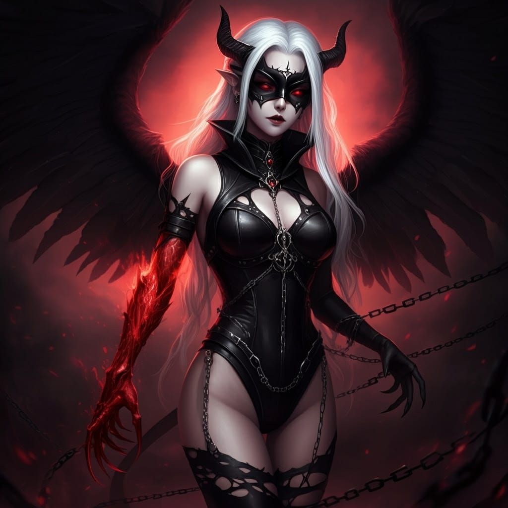 Dark Angel Nyx as LadyDevimon in Gothic Style