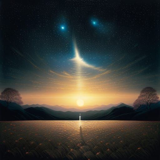 ​A year has passed, like a dream in the night,
Memories faded, out of thought, out of sight.
Under the sun's journey and...