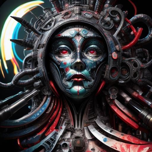 Surreal Glamour: A Vibrant CGI Masterpiece