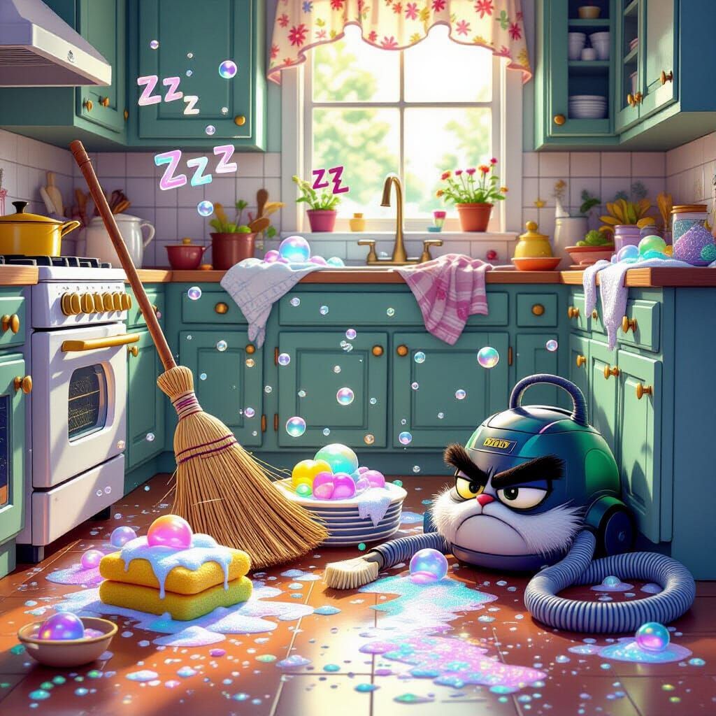 A vibrant fantasy-animated movie poster featuring a whimsica...