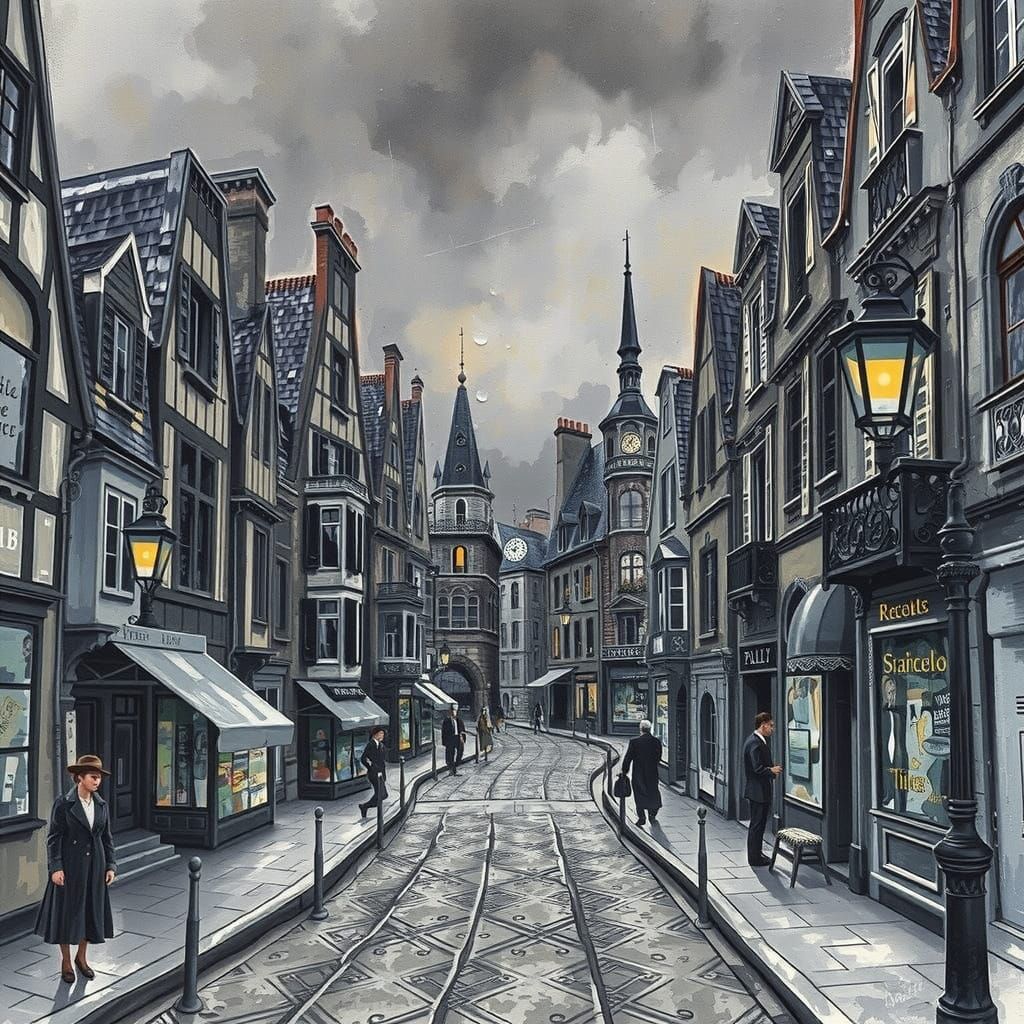 Epic Impressionist Masterpiece in Gouache Style