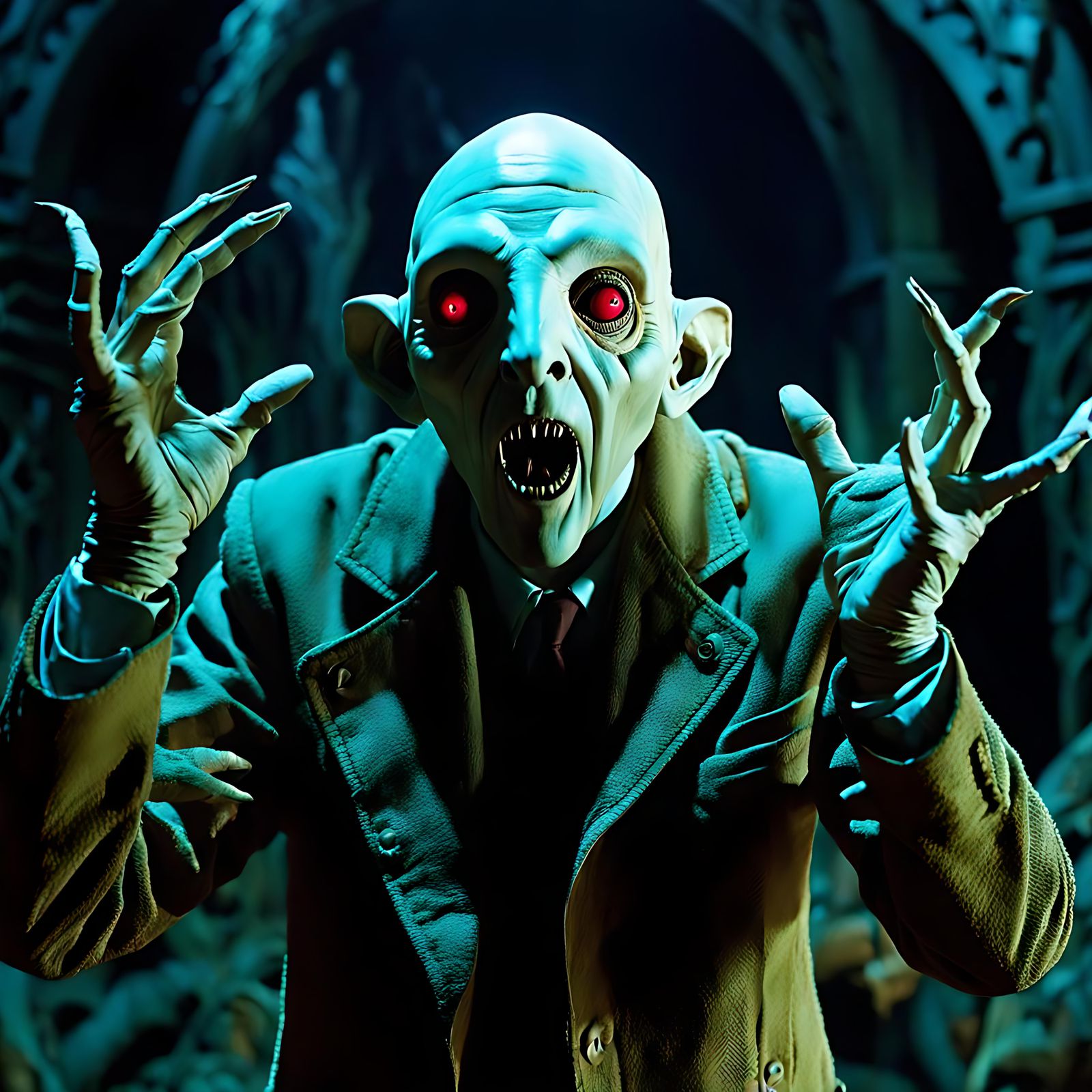 Pale Man from Pan's Labyrinth: Horror Art