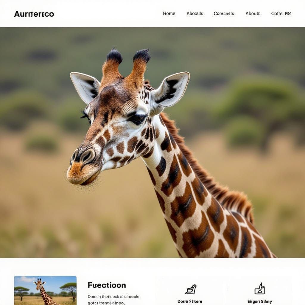 Giraffe with Zebra Stripes