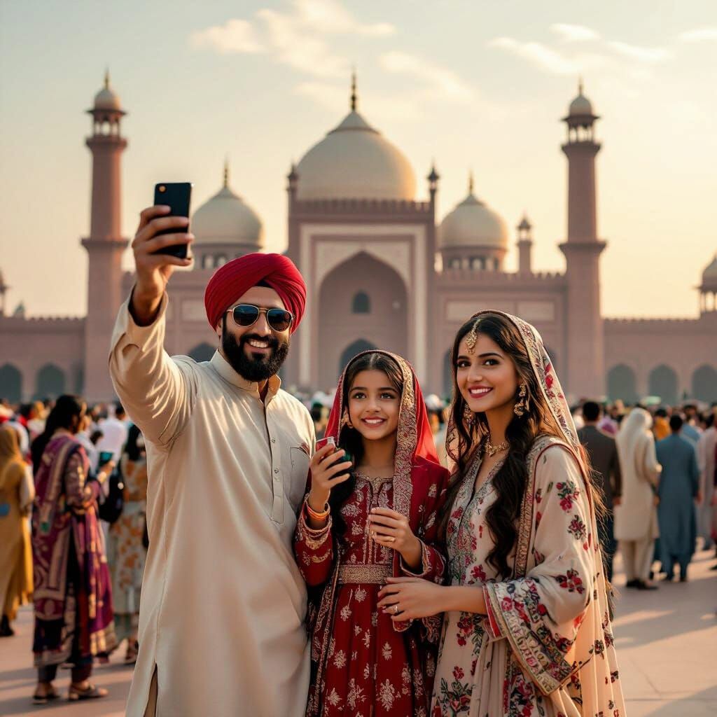 Badshahi Mosque: Lahore's Vibrant Cultural Hub, Photorealist...