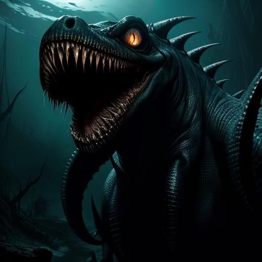 Surreal Deep Sea Leviathan in Macro Photography