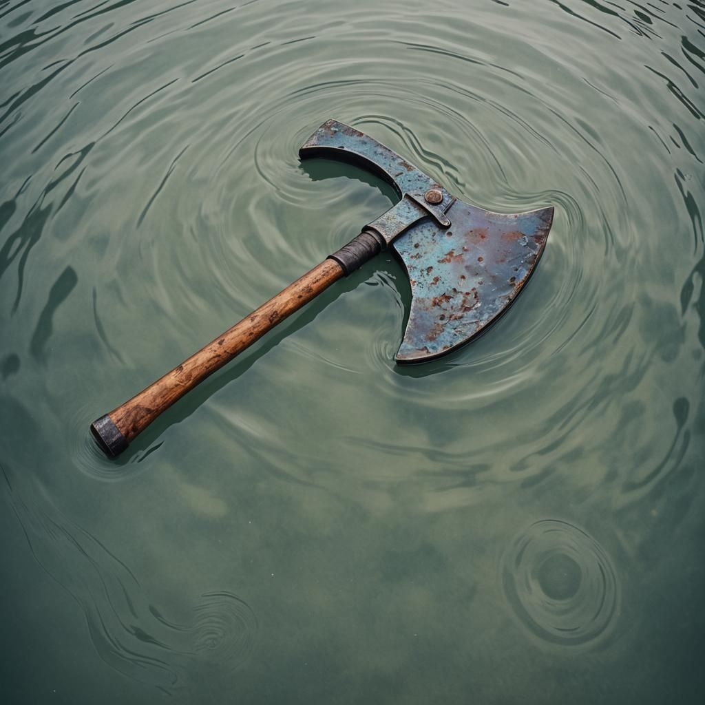 Iron Age Axe Head in Abstract Art