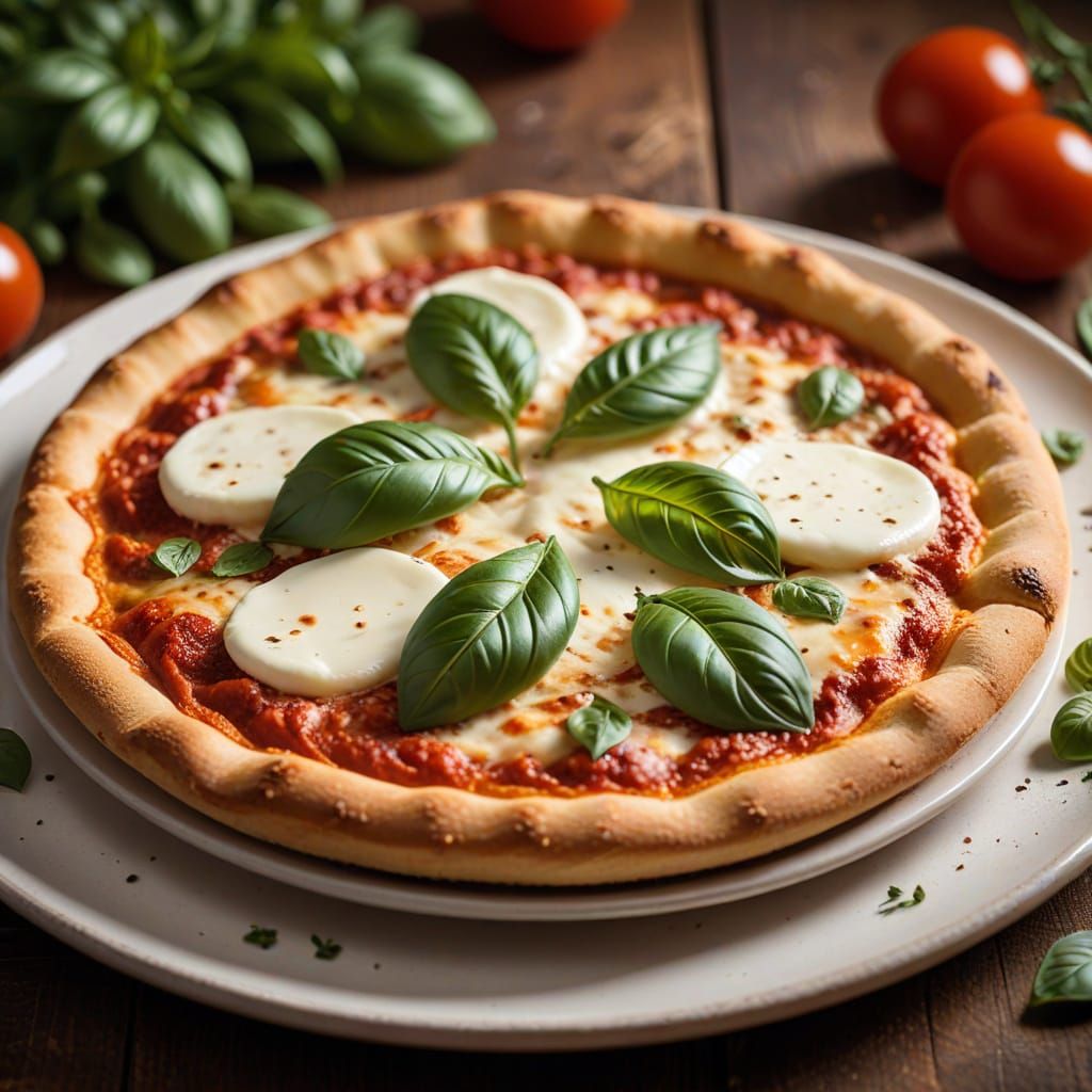 Mouthwatering Pizza Still Life in Macro