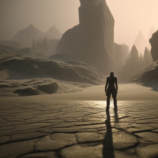 3D Render of Depression and Loneliness