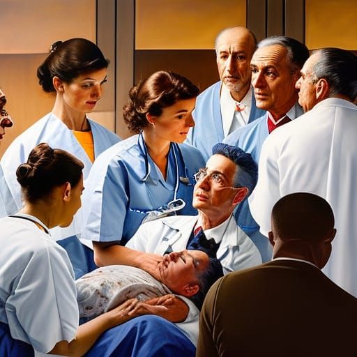 Medical Team's Life-Saving Emergency Room Scene