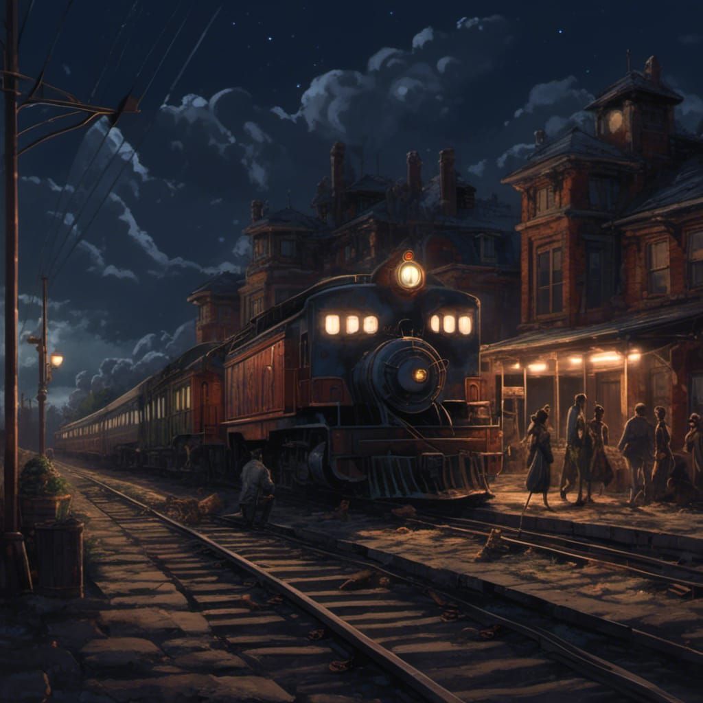 Midnight Train to Georgia: Matte Painting