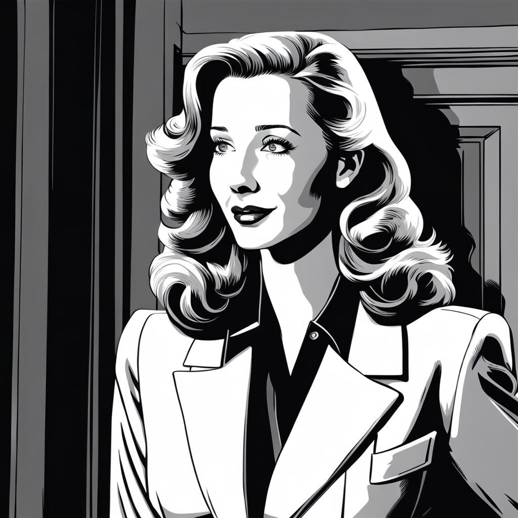 Lisa Kudrow as Noir Film Girl Friday
