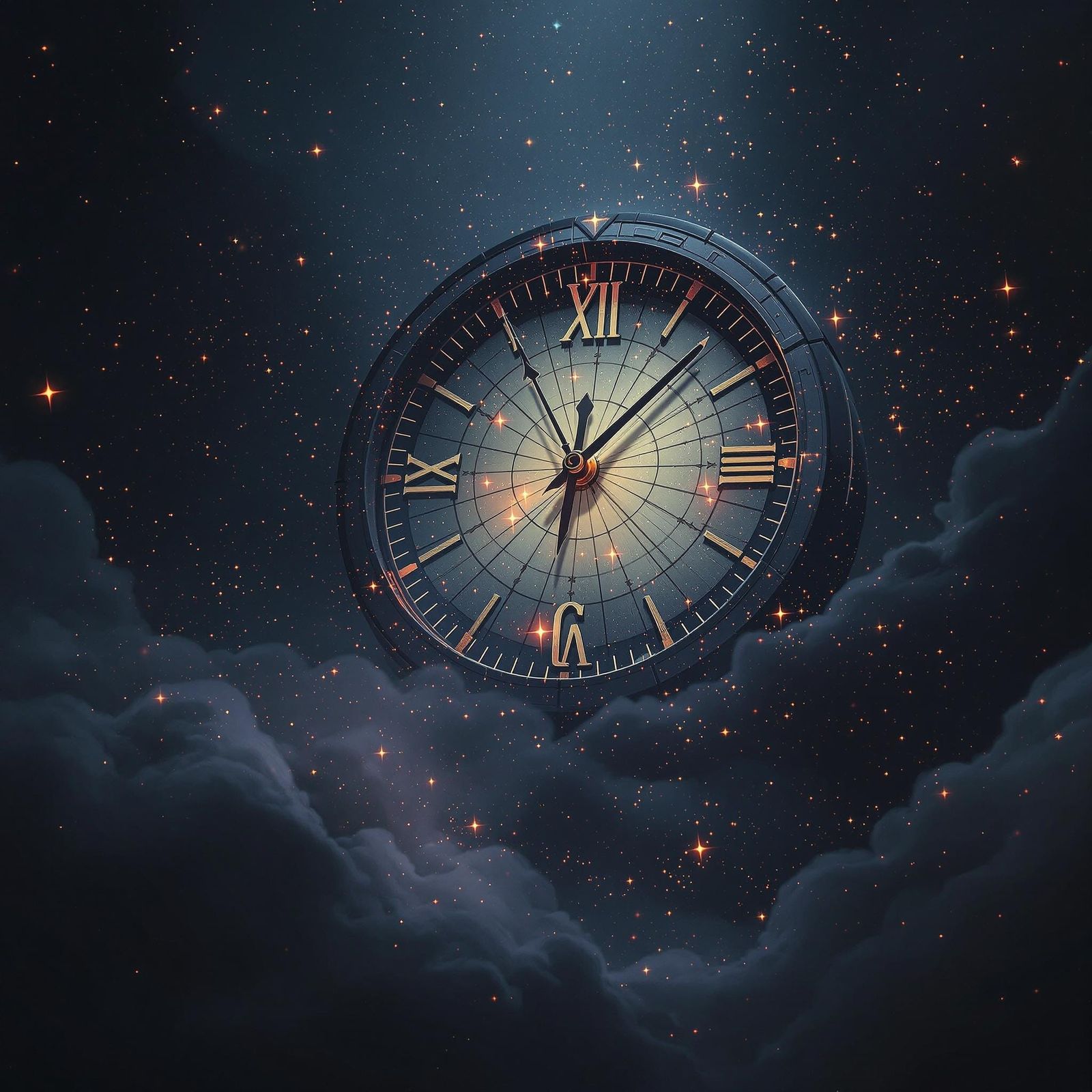 Clock Ticking in Space with Eerie Stardust