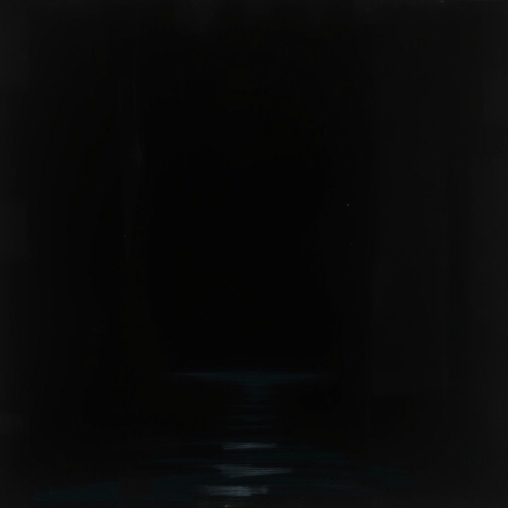 Mysterious Black Void in Chiaroscuro Style