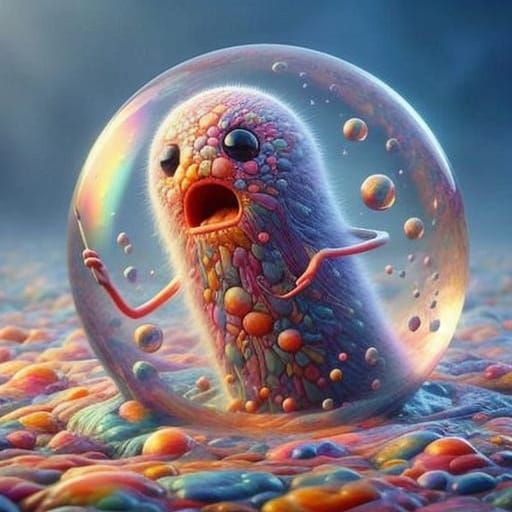 Melancholic Clay Bacterium Paints Self-Portrait