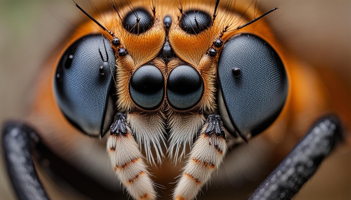 spider close macro photo