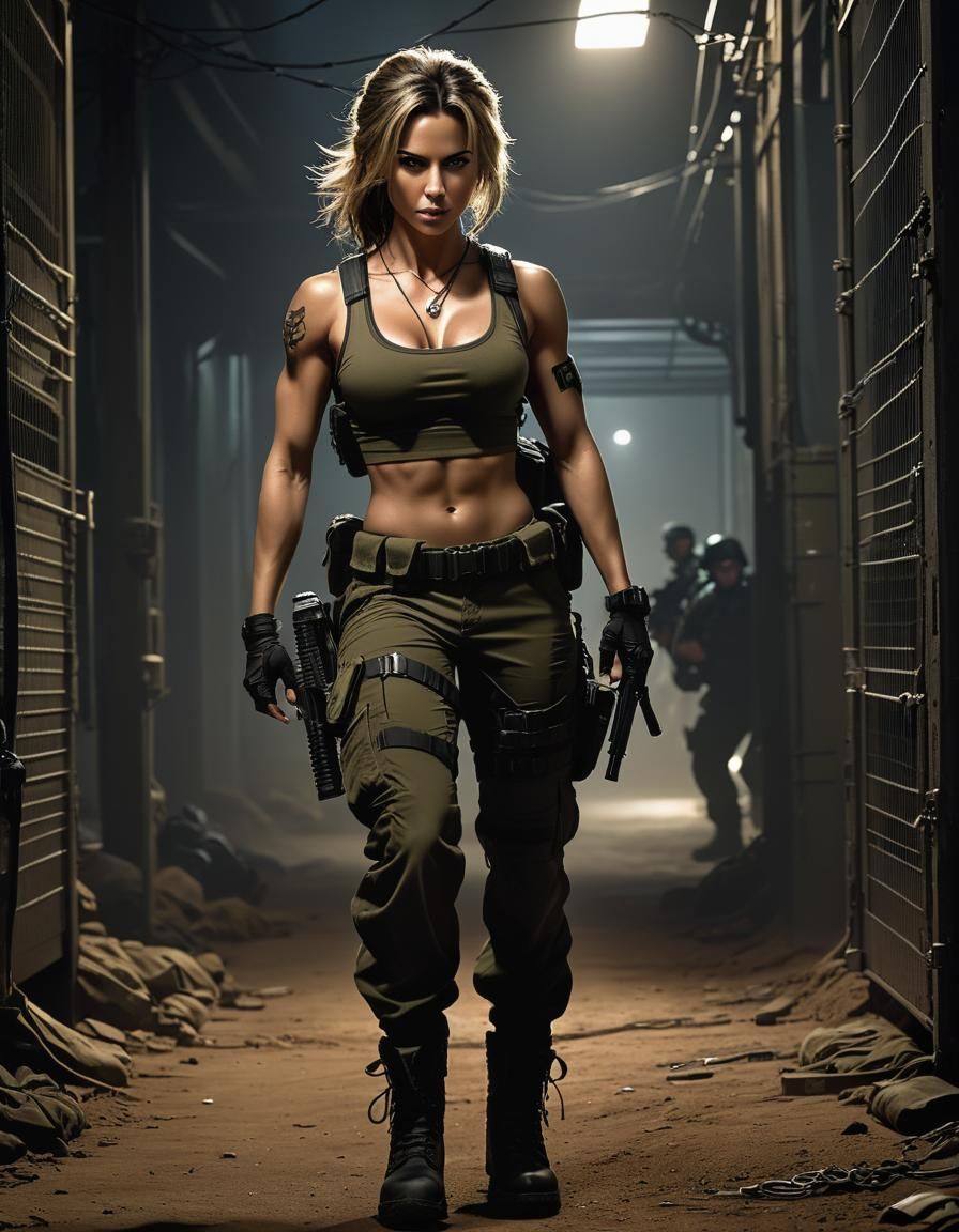 Modern Military Operative Infiltrates Enemy Base Under Cover...