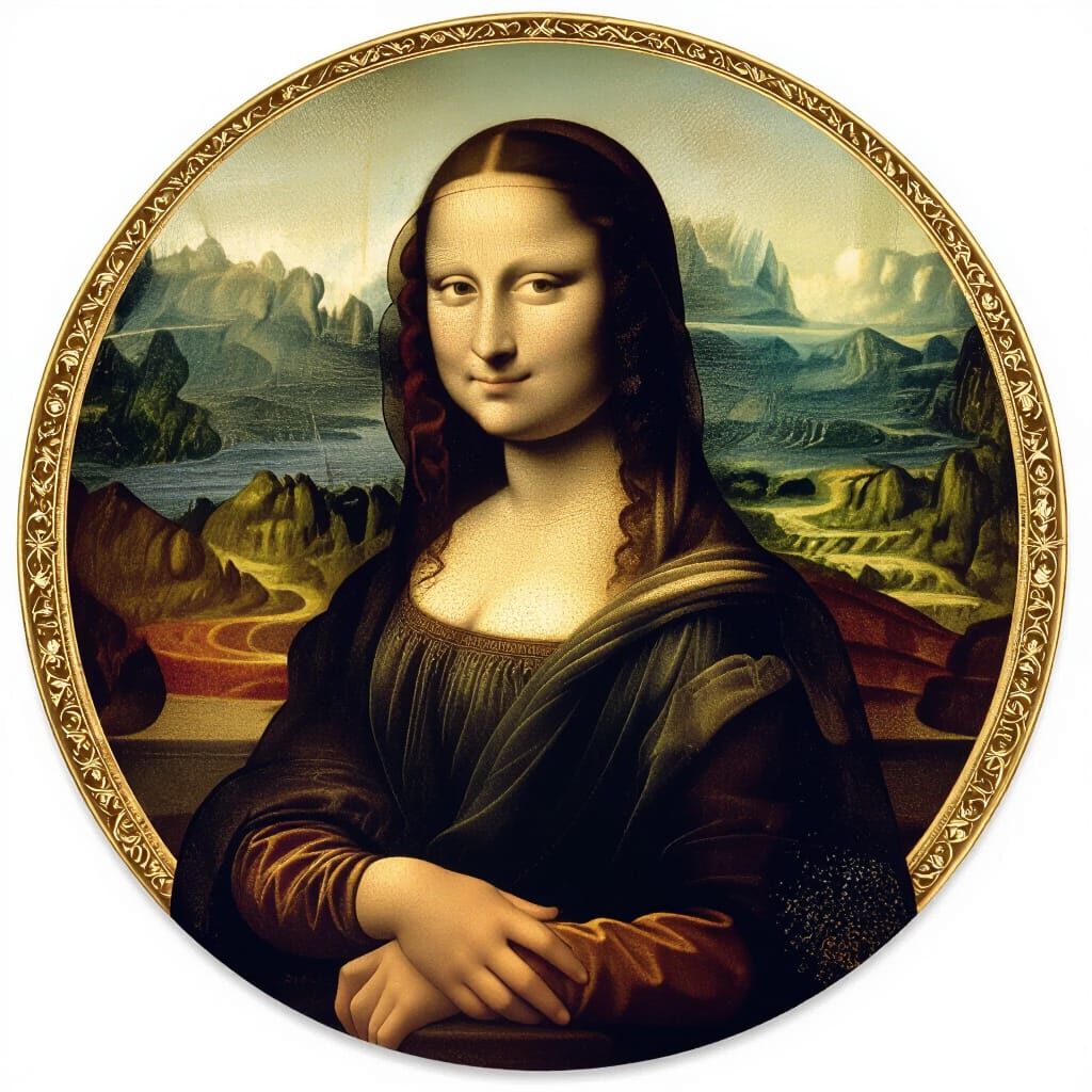 Enigmatic Smile: Renaissance Portrait in Classic Style