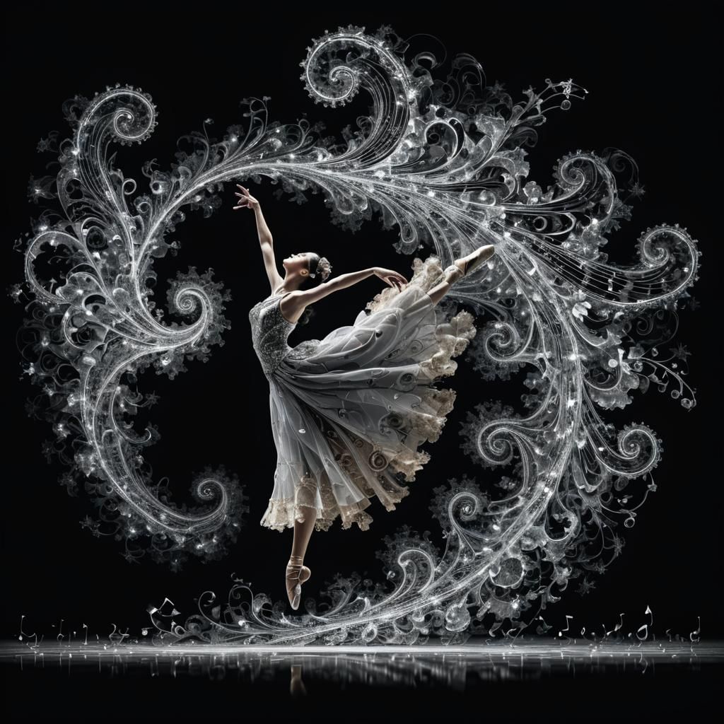 Dancer's Fractal Dance: A Surreal Visualization