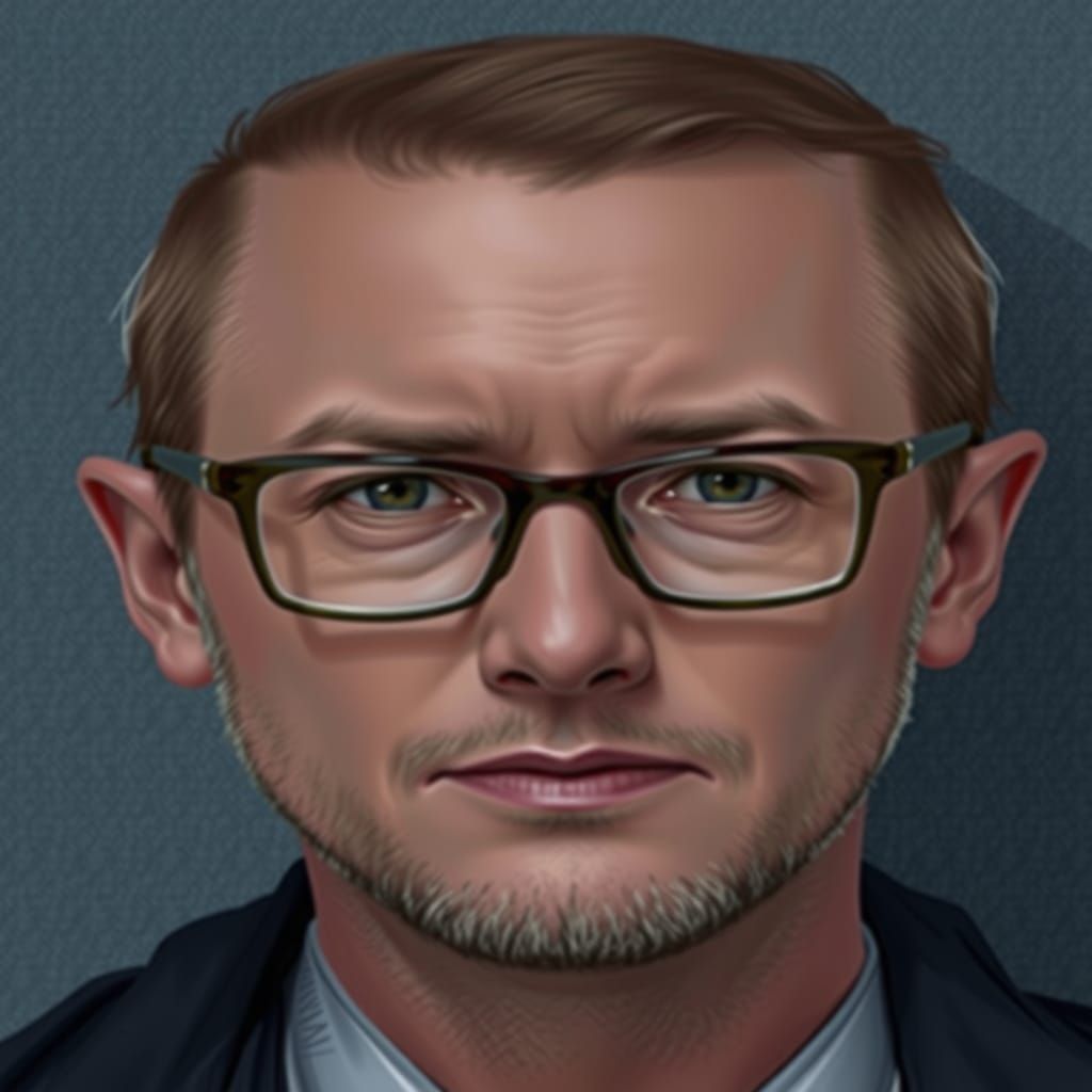 Realistic Woman's Face in Police Sketch Style