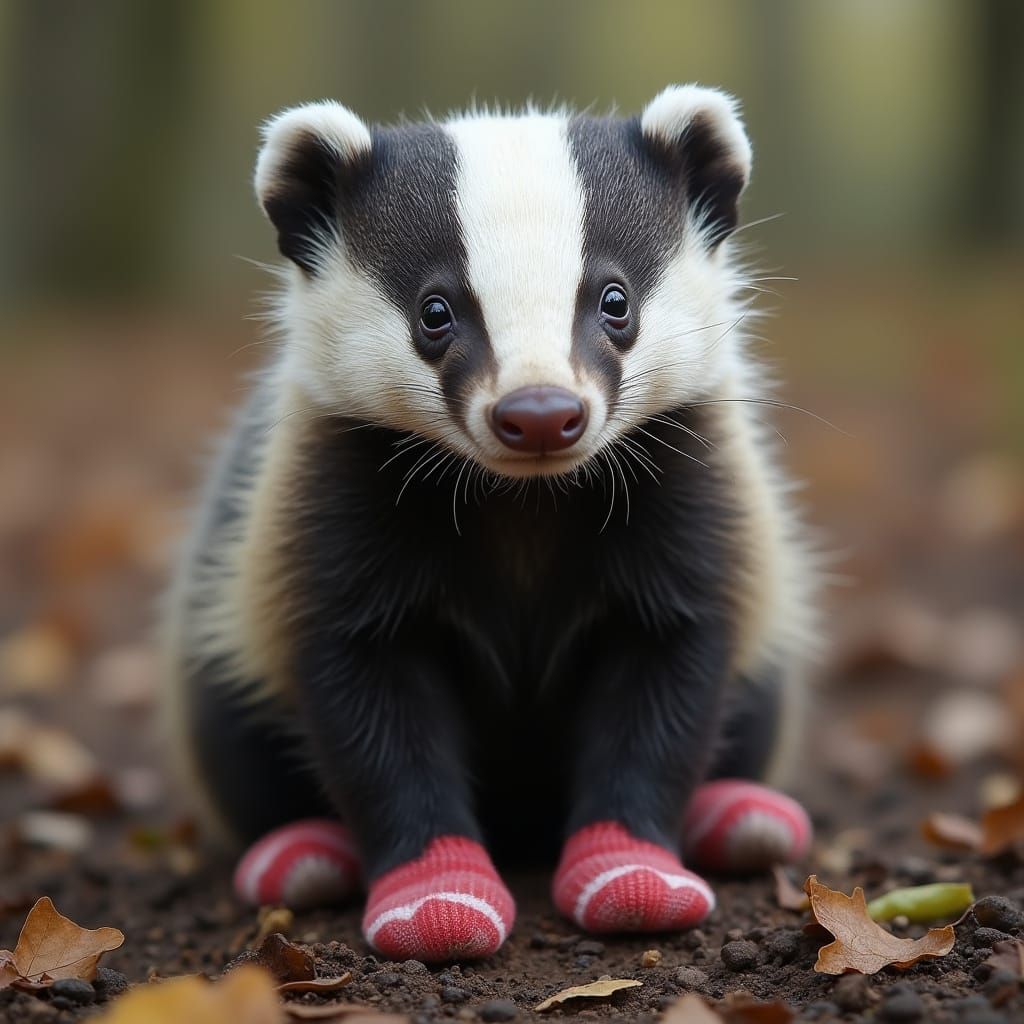 Badger's Stinky Socks Emit Yellowish Odor