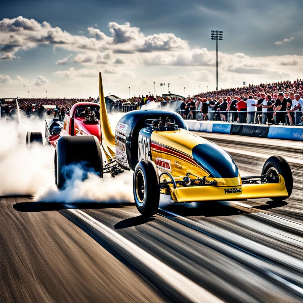 Drag Racing Thrill at Santa Pod Raceway