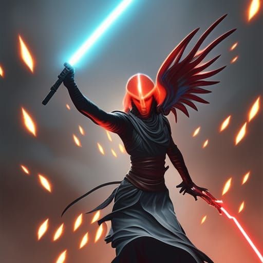 Sith Lord Phoenix: Dark Fantasy Concept Art