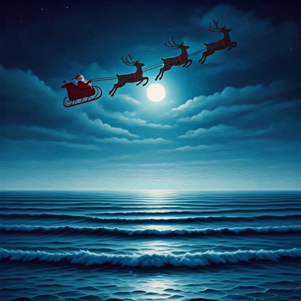 Winter Wonderland with Santa's Sleigh