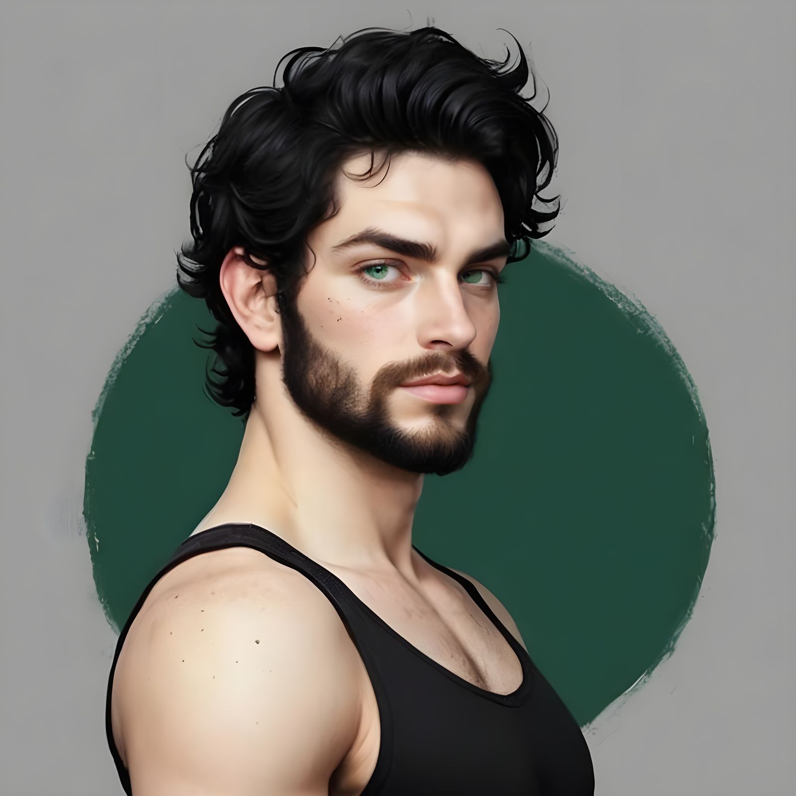 Cheerful Cajun Man Portrait with Green Eyes