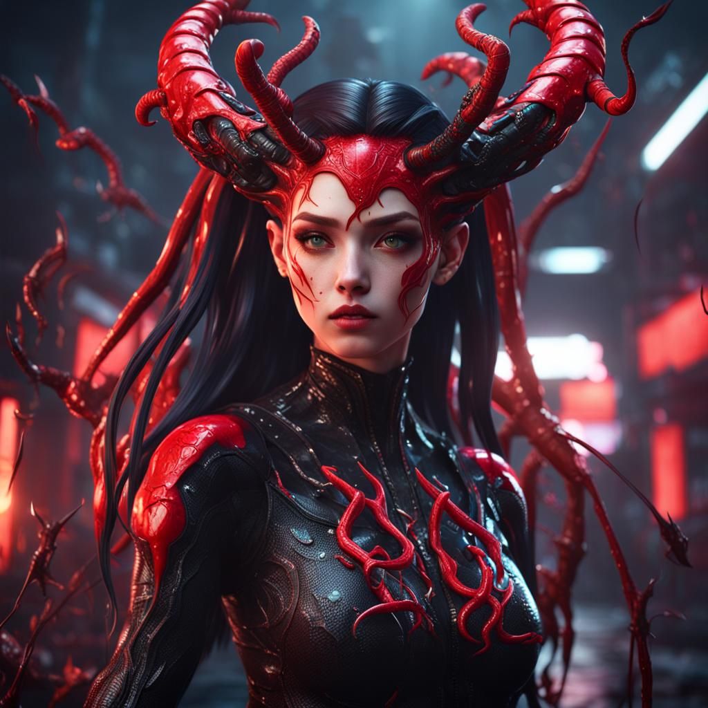 Dualistic Pop Star: Kawaii Meets Carnage in 3D