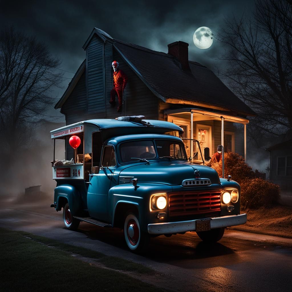Sinister Clown's Crematorium Truck