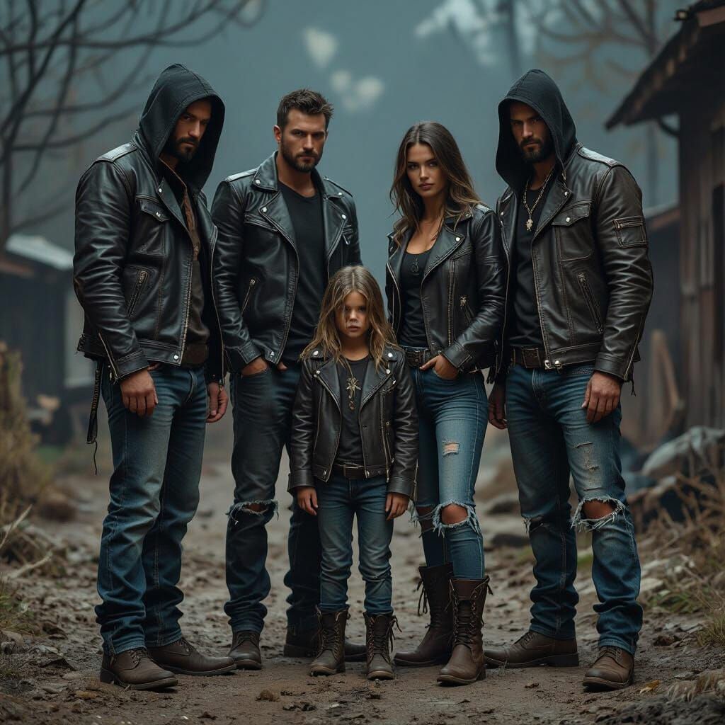 The Kurajberi Outlaw Family in Cyberpunk Style