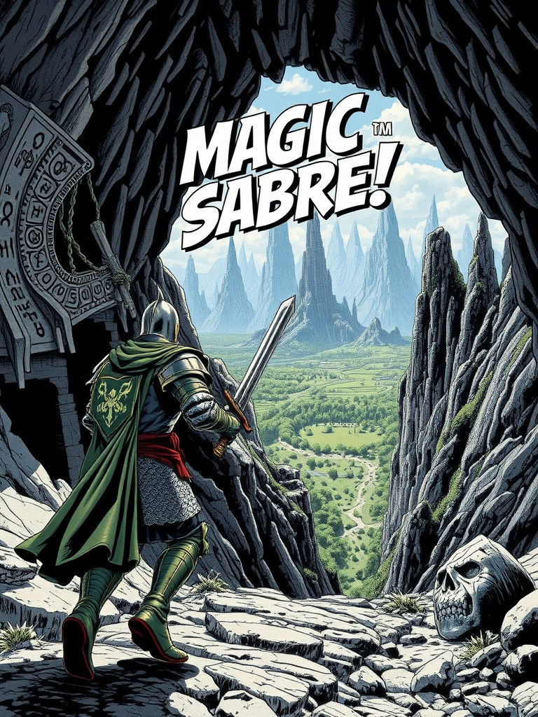 Knight in Armor Against Futuristic Cityscape