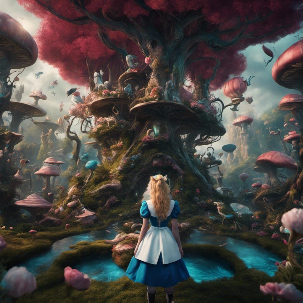 Dark Alice in Wonderland Concept Art