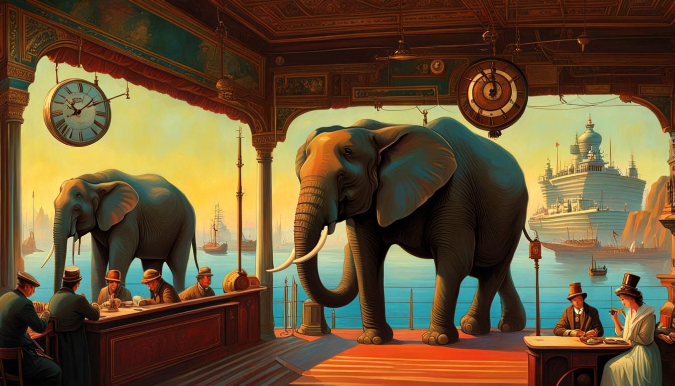 The Ten O'Clock Elephant Is Late!