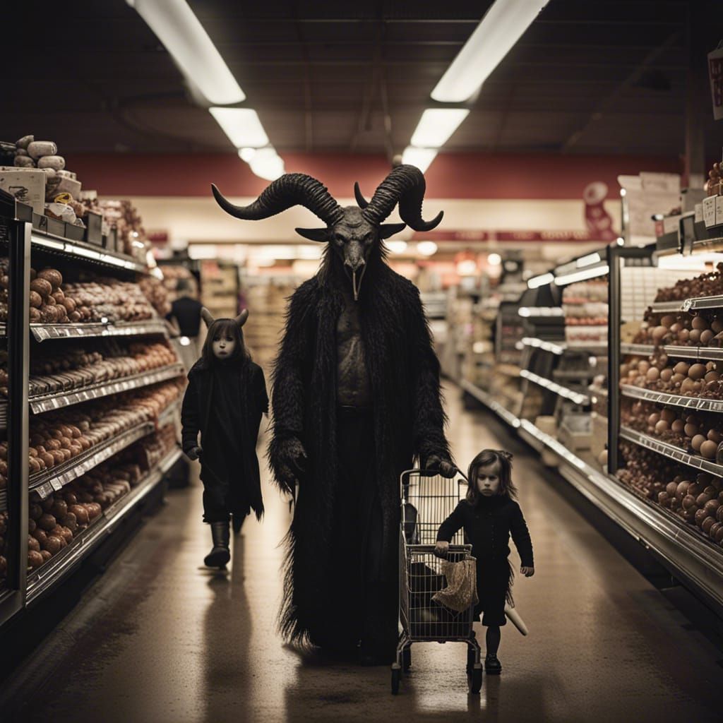 Baphomet & Family at Piggly Wiggly