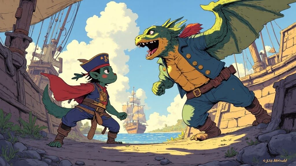 Anime Battle: Reptile Pirates vs. Death Mammals