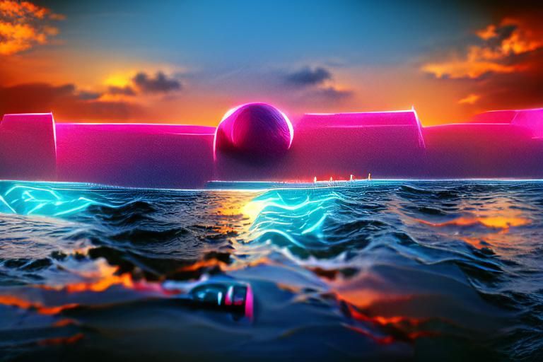 Synthwave sunset