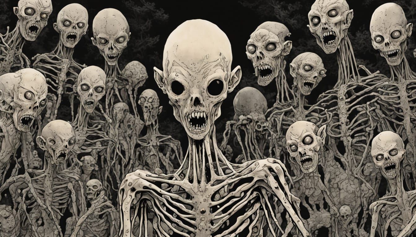 Horrific Flesh Planet Approaches with Junji Ito-Inspired Hor...