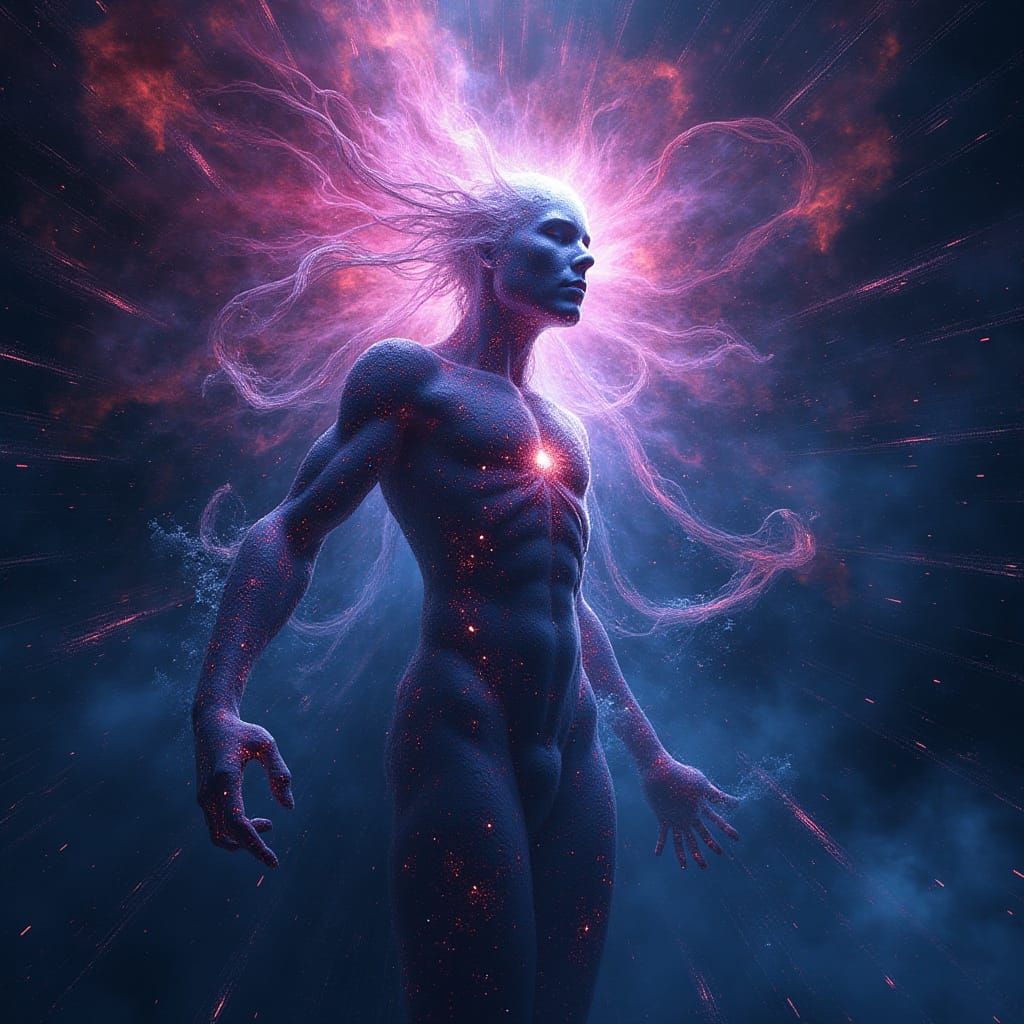 Digital Deity Born of Supernova in Cyberspace