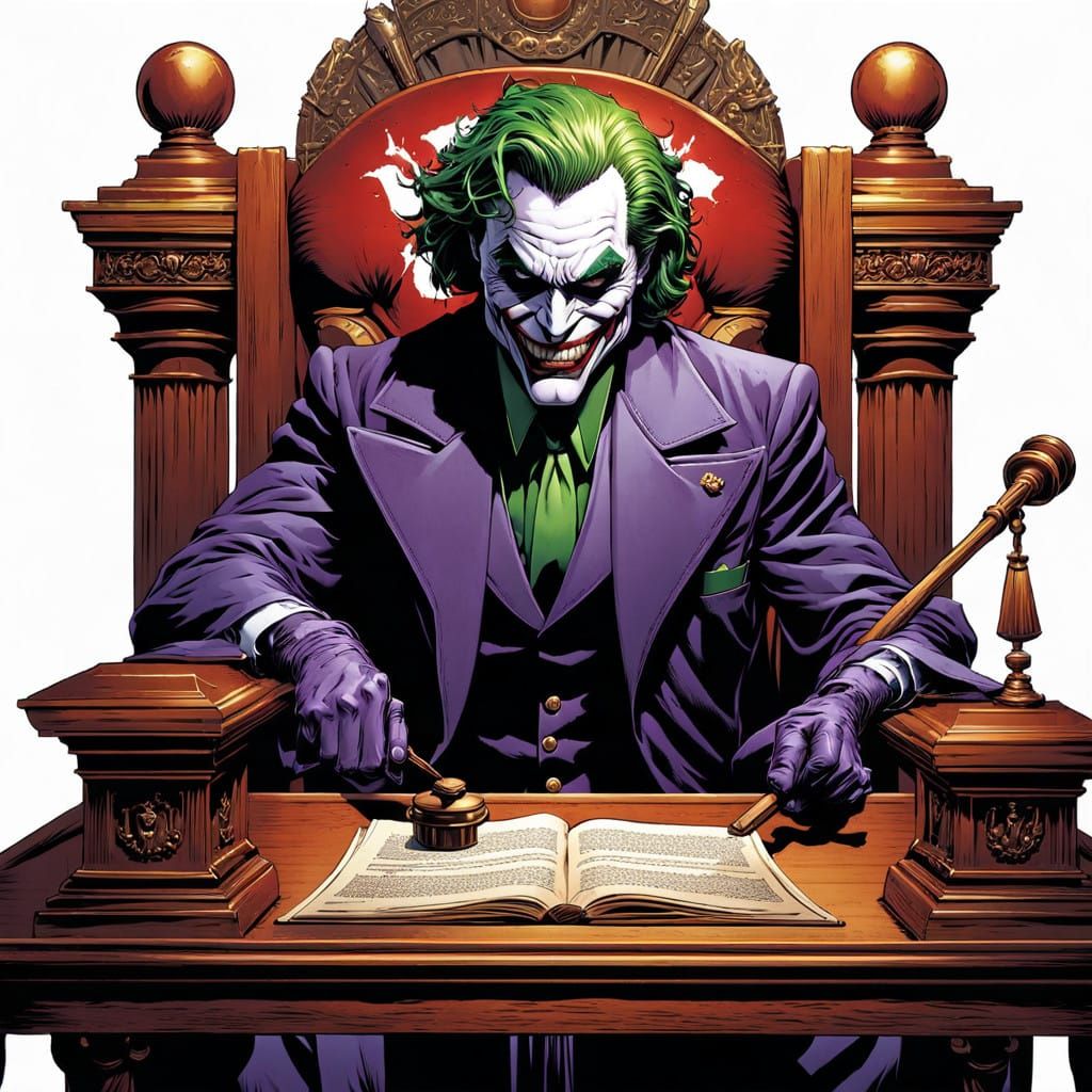 The Joker as a Sovereign Justice in a Throne Room