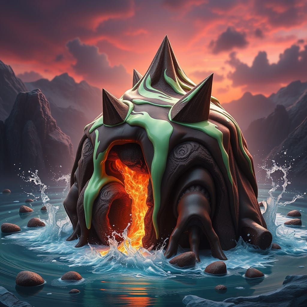 Fantastical Fudge Sundae Castle in Deep Color