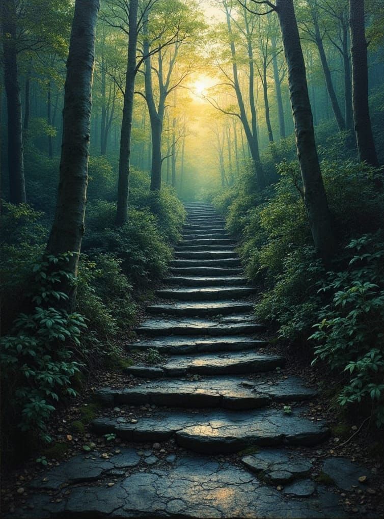 Embossed Deepshadowart Organic Stairway to Nowhere I Can't See Me Leady Leffin™️