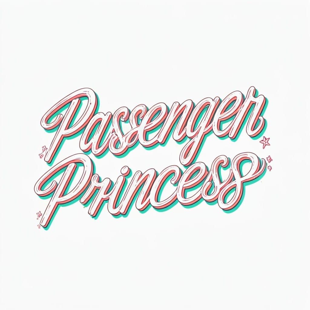 Vibrant Typographic Artwork in Art Deco Comic Sans Style