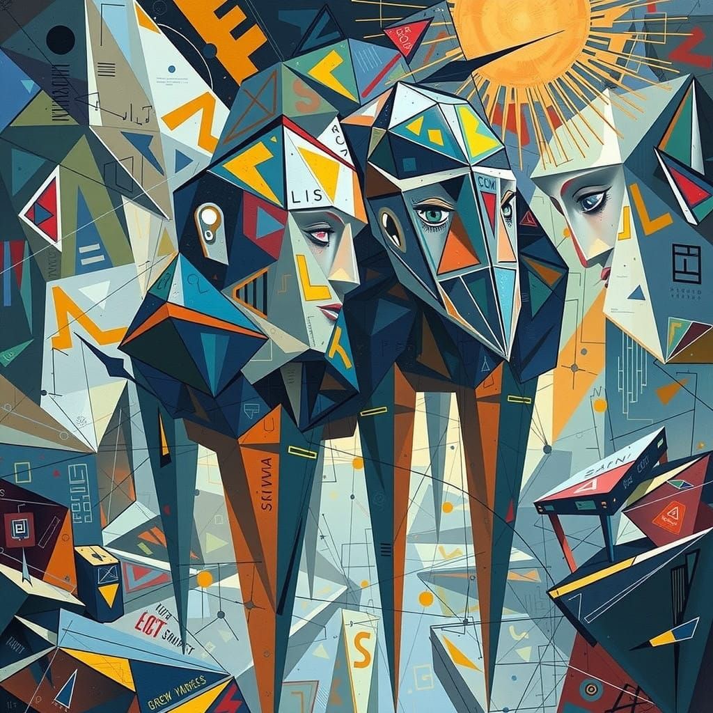 Cubist Exploration of Human Emotion