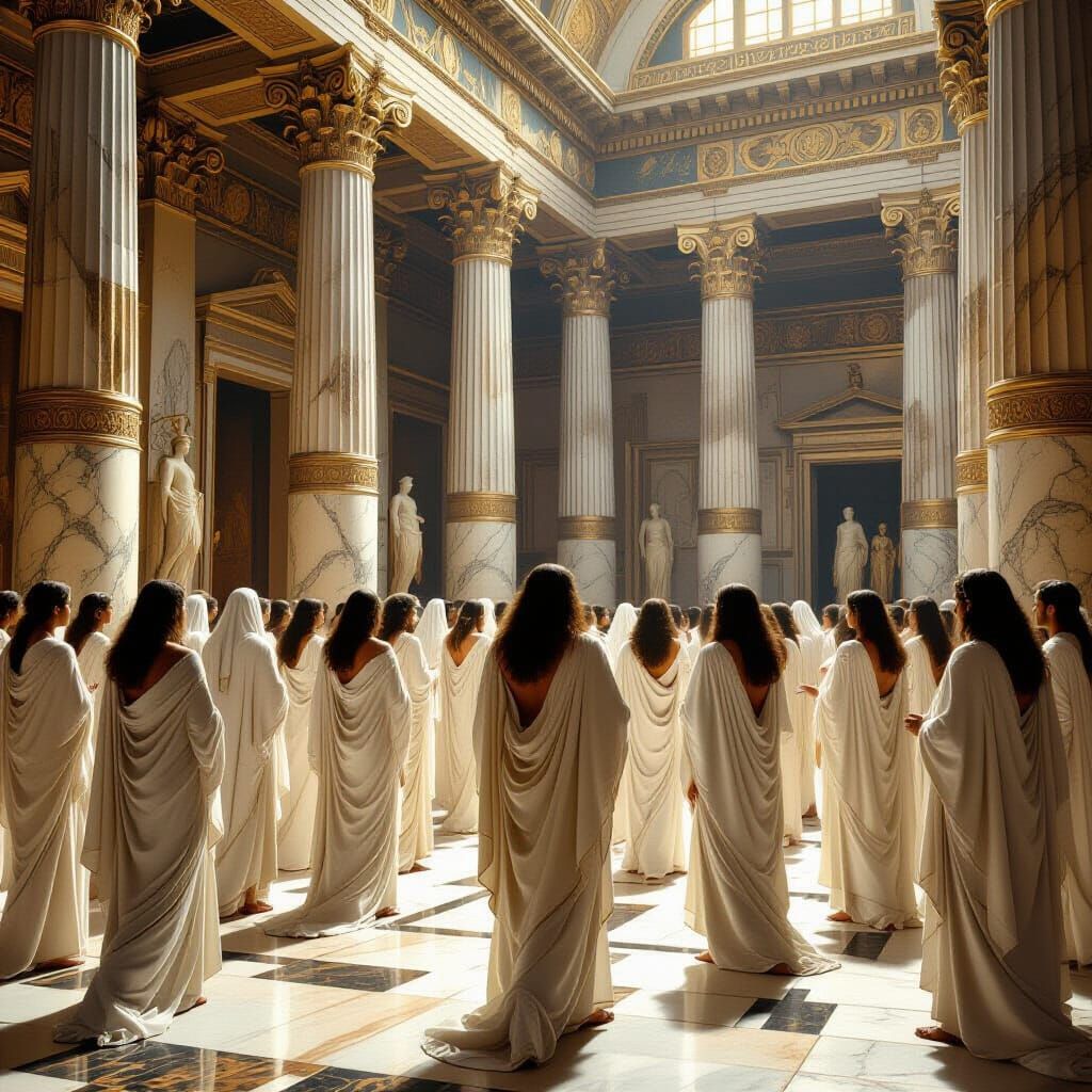 Temple of Zeus: Mystical Realism Scene